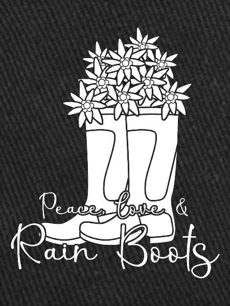 Rain Boots with Flowers