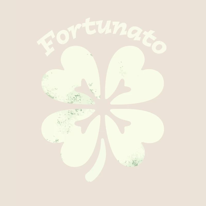 Fortunato Emblem Distressed Vierblatt