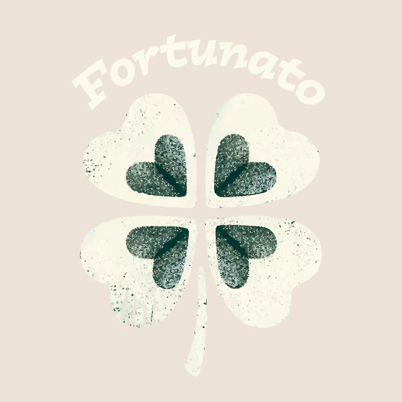 Fortunato Emblem Distressed Vierblatt