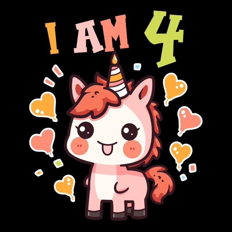 Ich bin 4 Jahre alt Pferde Pferd 4. Geburtstag