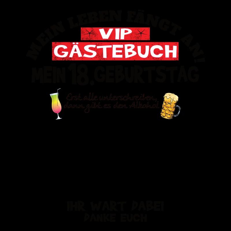18. Geburtstag Mädchen & Junge Gästebuch