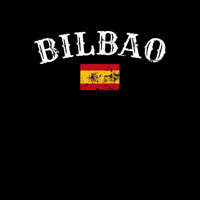 Bilbao Vintage Espagne Drapeau Espagnol Espagnol