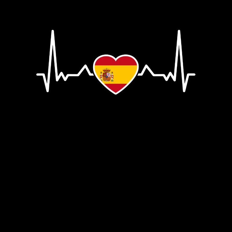 Spanien Herzschlag Spanische Flagge Spanier