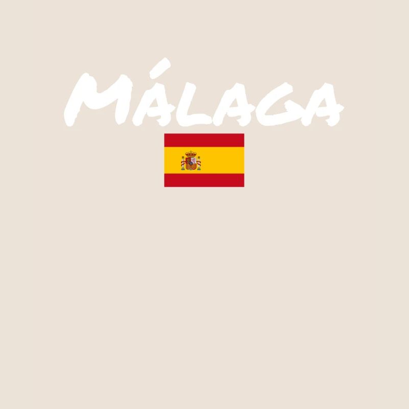 Malaga Spanien Spanische Flagge Spanier