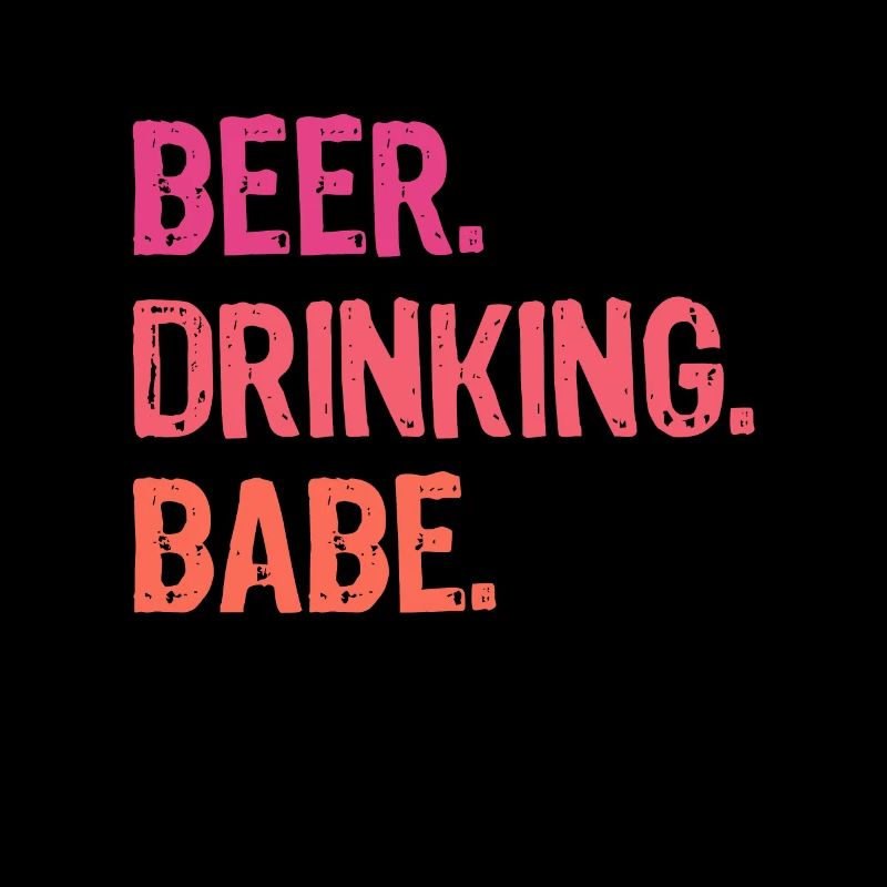 BEER DRINKING BABE Funny Bonfire Campfire