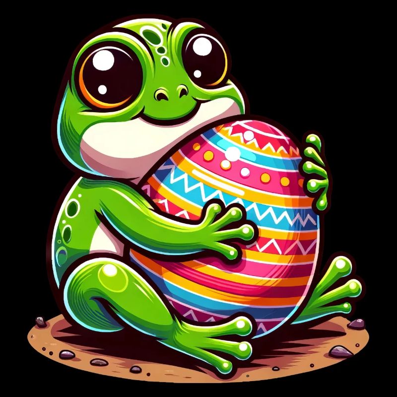 Easter Frog: Loving Embrace
