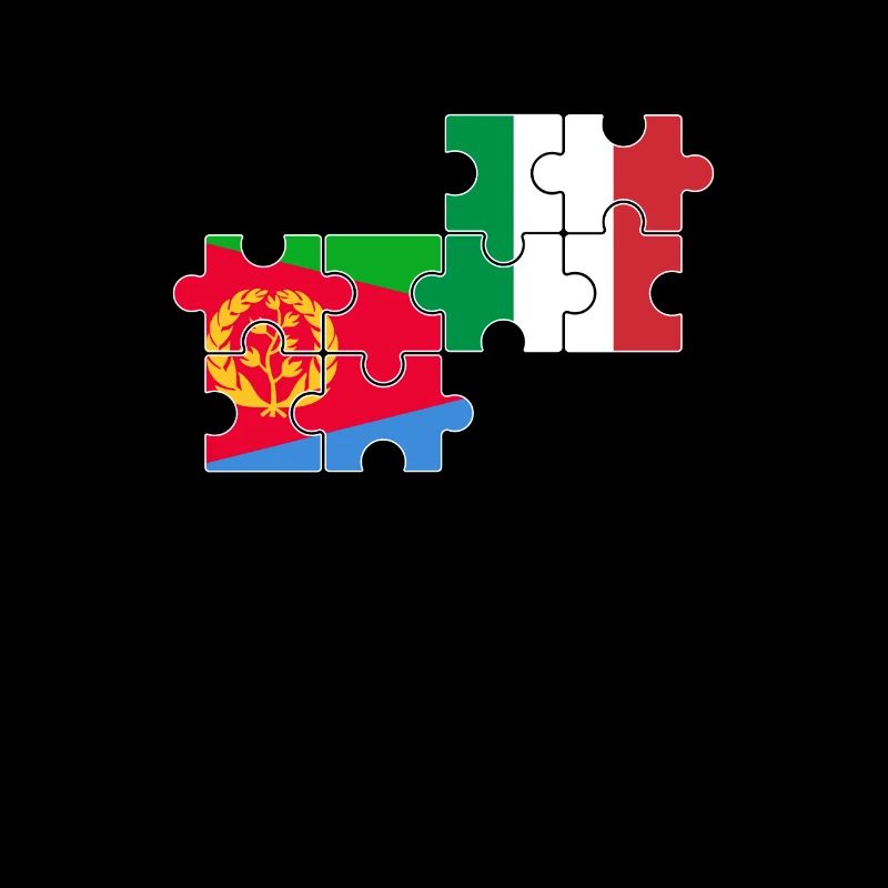 Érythrée Italie Drapeau Italie Érythrée