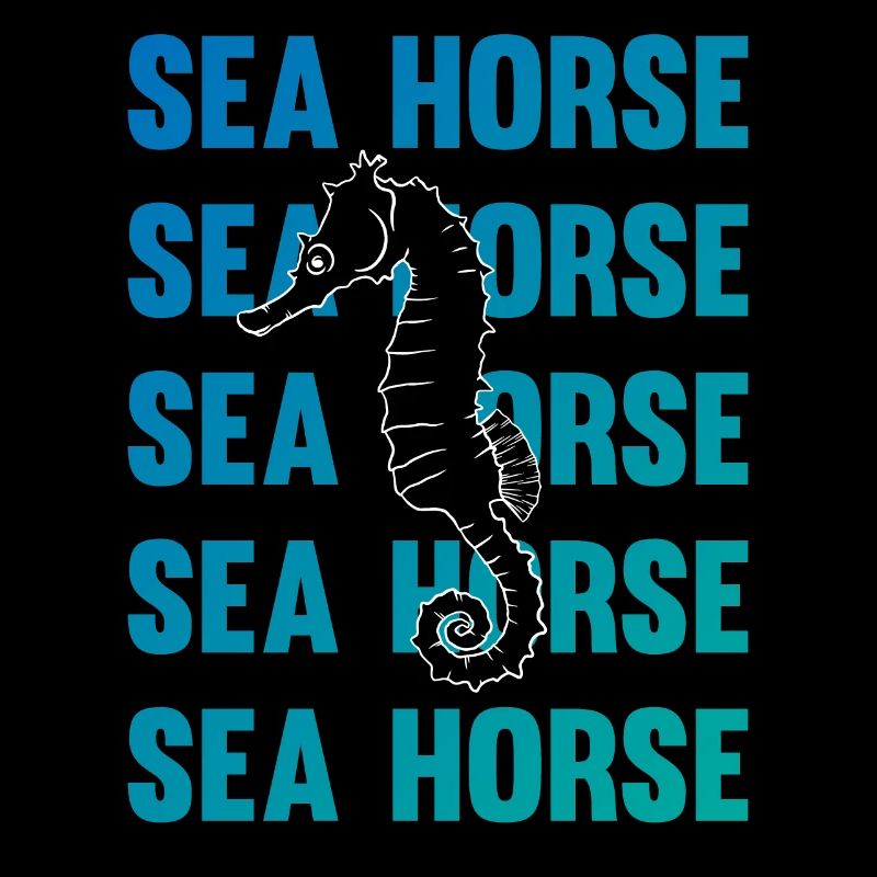 Hippocampe jeu d’écriture océan amour