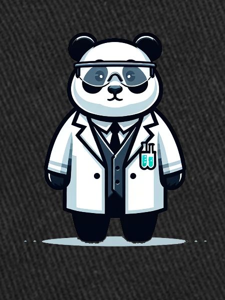 Cute Panda Scientist