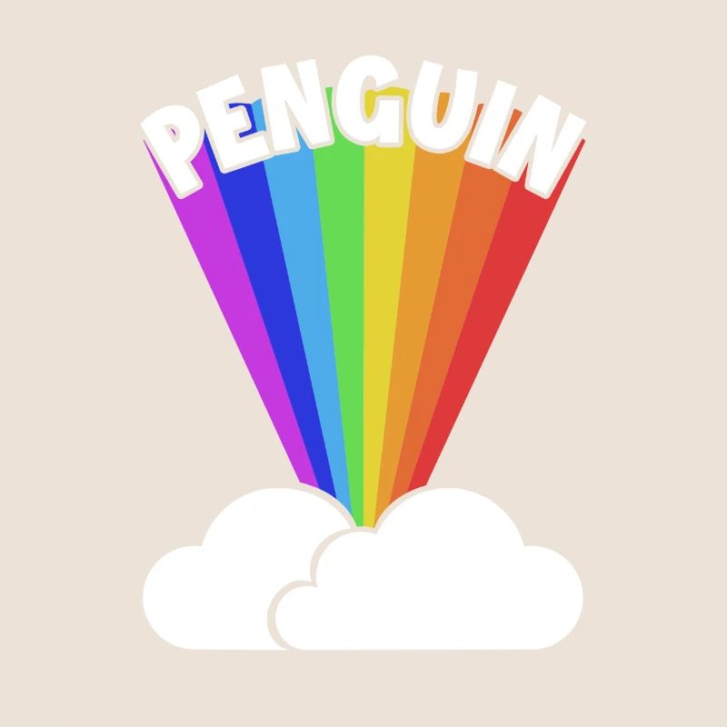 Penguin Rainbow Kaiserpinguin Seevogel