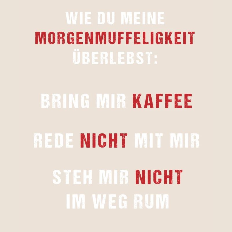Überlebensguide Morgenmuffel Kaffee Geschenk