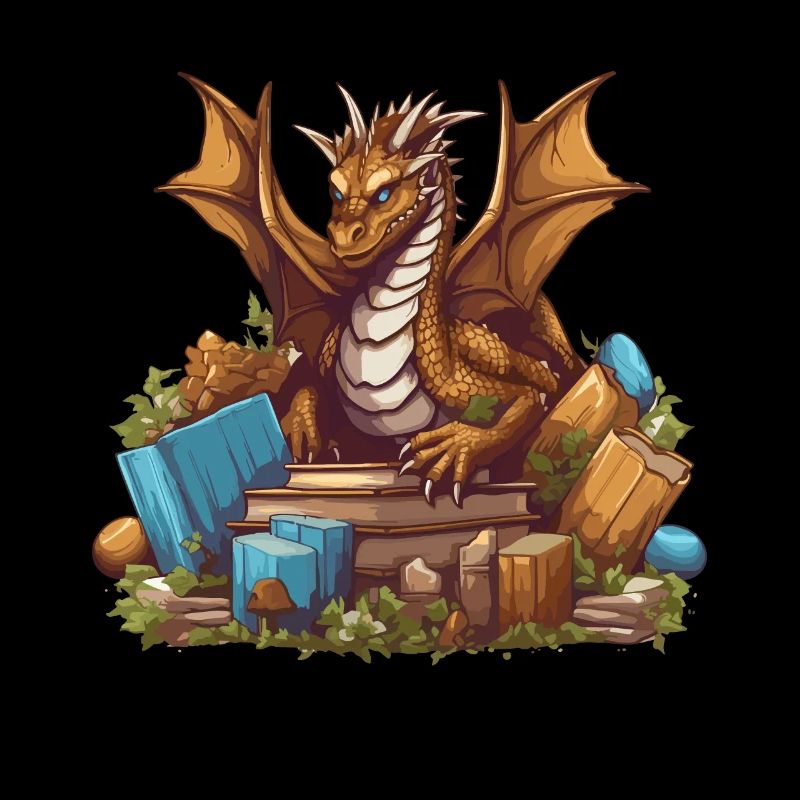 Dragons and Books Nerd Dragon Lover