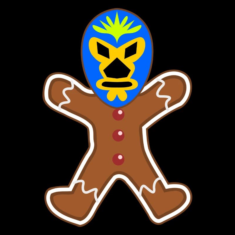 Gingerbread Man Lucha Libre