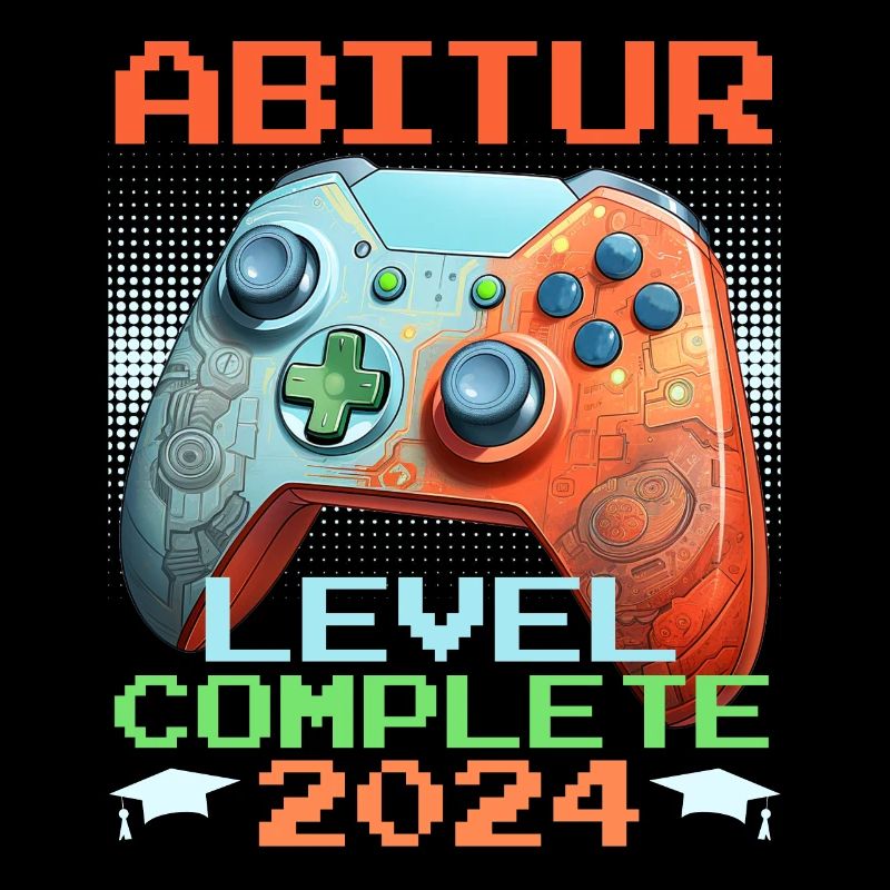 Abitur 2024 Level Complete Gamer Abiuturienten