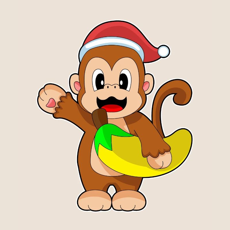 Singe Noël Banane