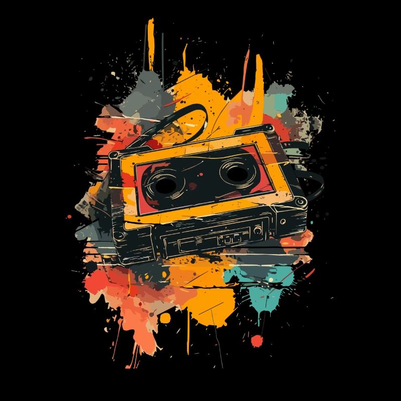 Cassette Music Mixtape Cassette Player 80s