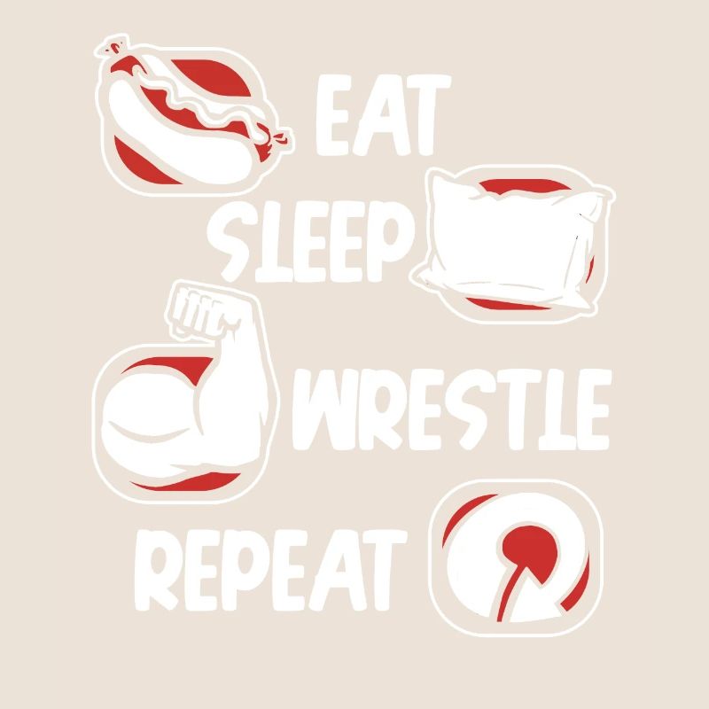 Eat Sleep Wrestle Repeat Techniques Exercise Arm