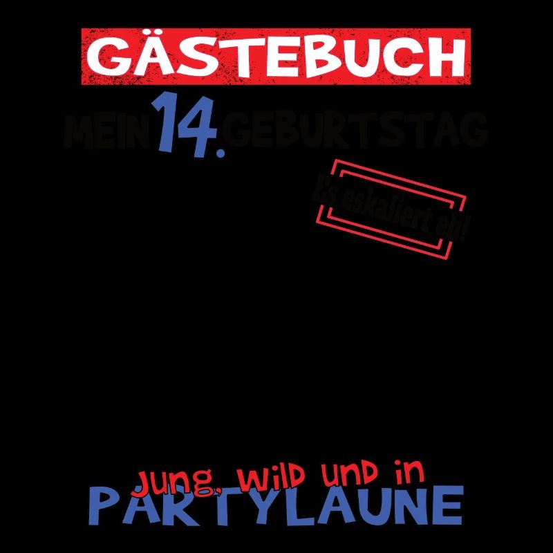14. Geburtstag Mädchen & Junge Gästebuch
