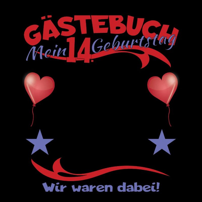 14. Geburtstag Mädchen & Junge Gästebuch