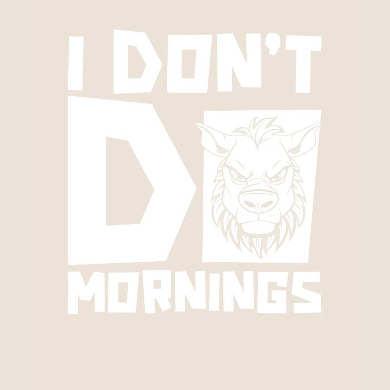 Zebra Witzig I Dont Do Mornings