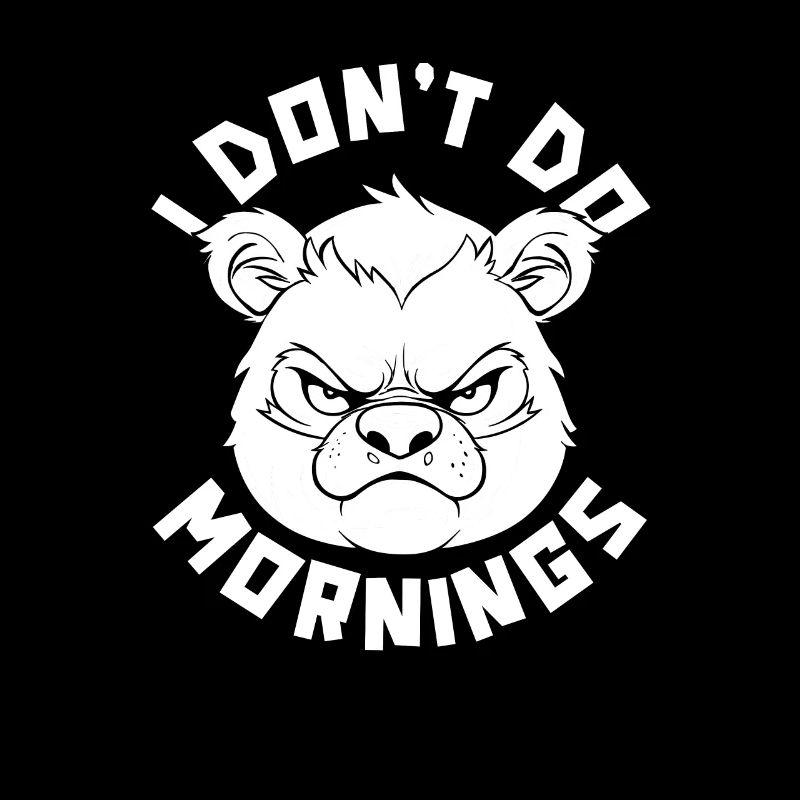 Panda géant Panda Ours Drôle Je Ne Fais Pas De Matins