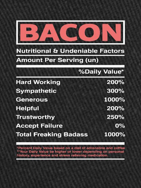 Bacon Bacon Nutrition Facts