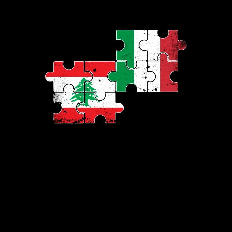 Liban Italie Vintage Drapeau Libanais