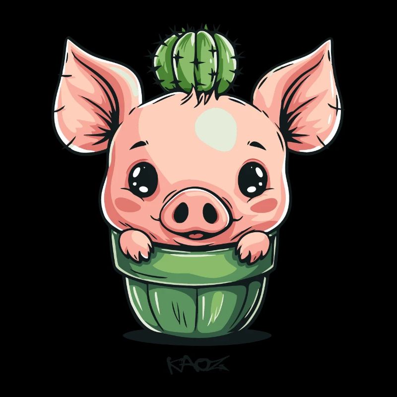 Cochon Cactus mignon
