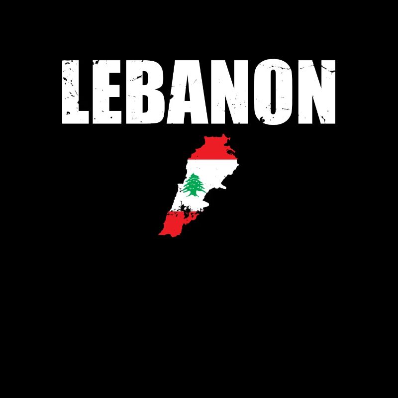 Liban Vintage carte libanaise drapeau libanais libanais