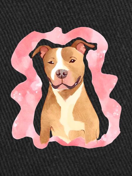 Aquarelle de Pitbull