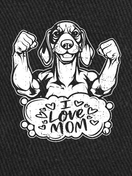 Dackel teckel j’aime maman