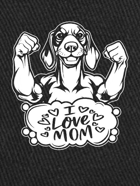 Dackel teckel j’aime maman