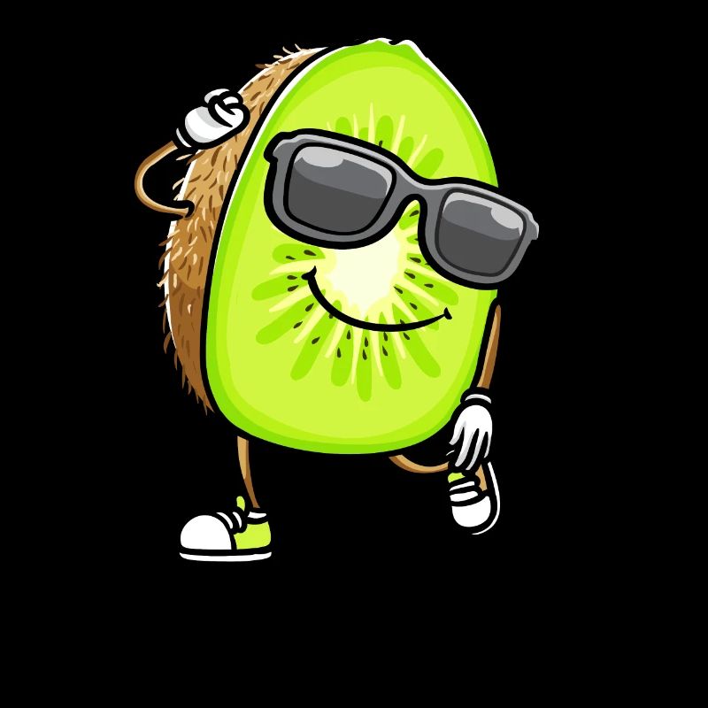 Dancing Kiwi with sunglasses