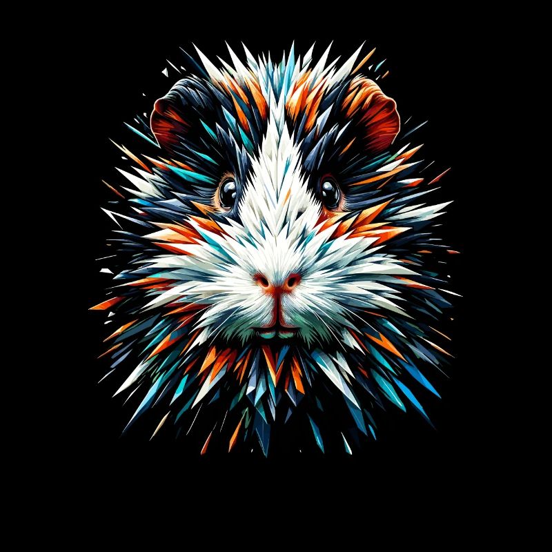 Polygone Art Cochon d’Inde amant Cochons d’Inde