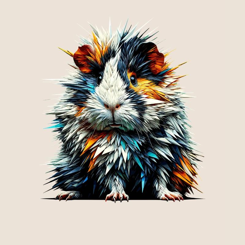 Polygone Art Cochon d’Inde amant Cochons d’Inde