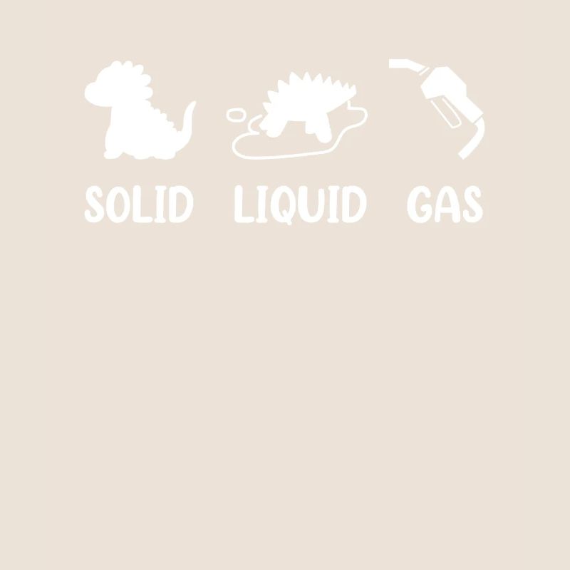 Solid Liquid Gas Dinosaur Fuel Evolution