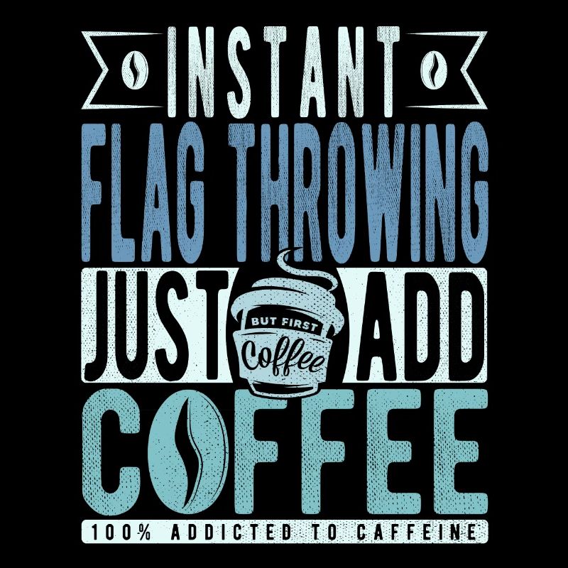 Lancer de drapeau instantané Il suffit d’ajouter du café