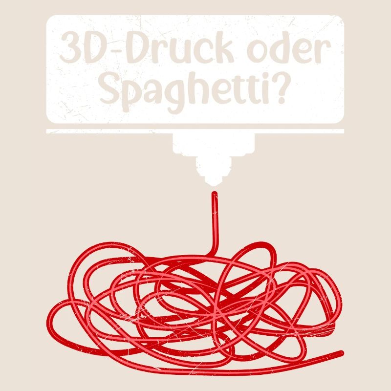 3D-Druck oder Spaghetti 3D Drucken Fail