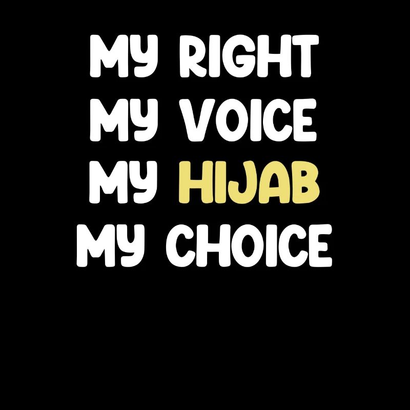 Mon droit, mon vote, mon hijab, mon choix,
