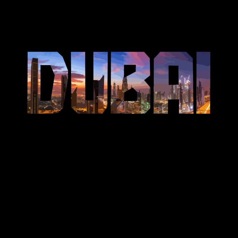 Dubai Skyline UAE Souvenir