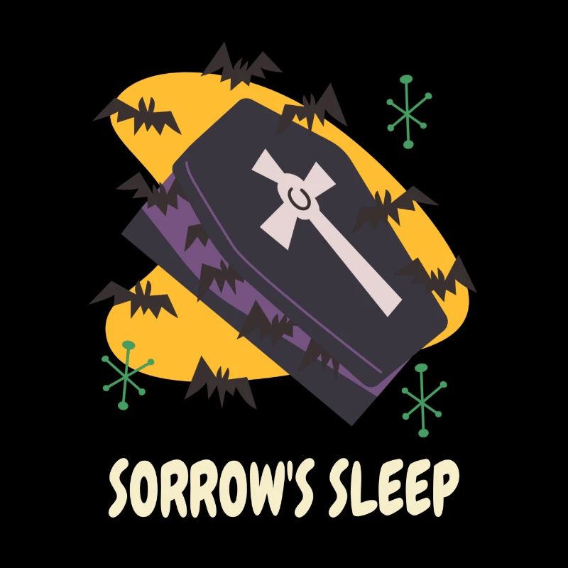 Death Coffin Goth Casket Spooky Halloween Vampires
