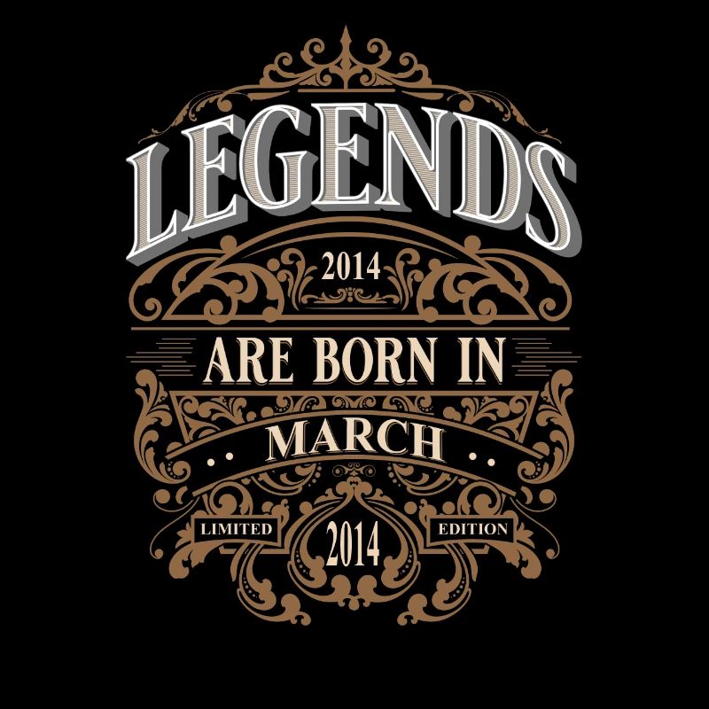 2014 Mars Né Anniversaire Année de naissance