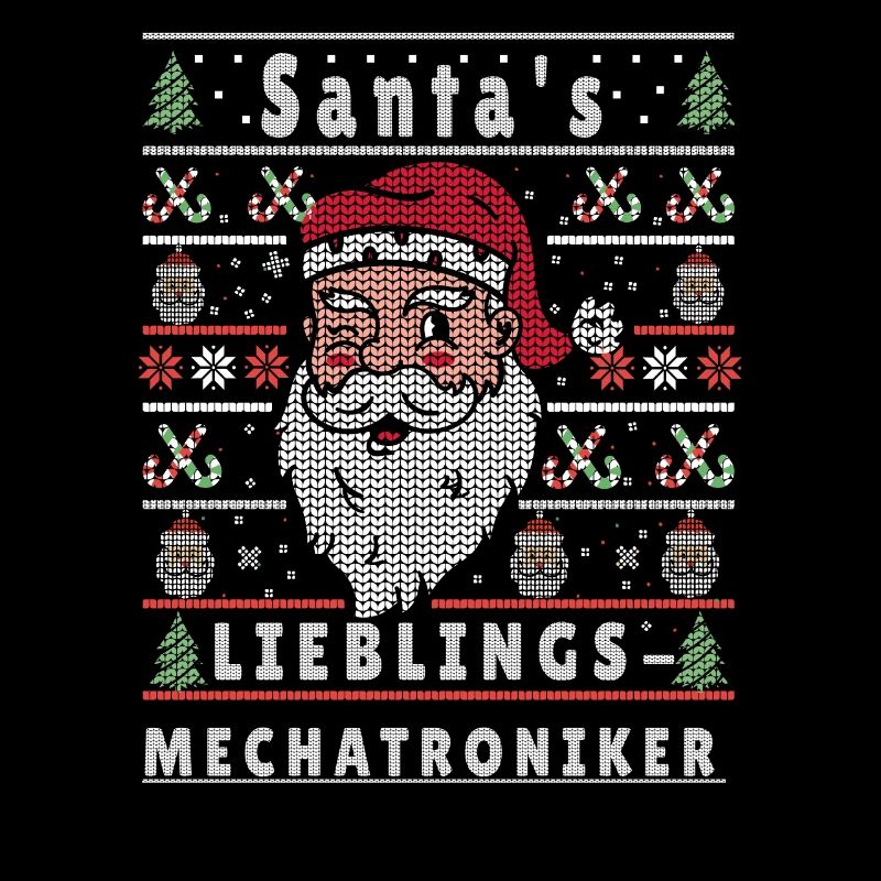 Ugly Christmas SANTA'S FAVORITE MECHATRONICS TECHNICIAN