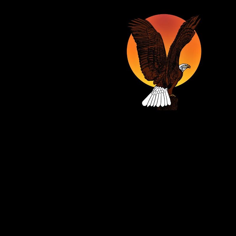 Pygargue à tête blanche - Aigle oiseau Design graphique