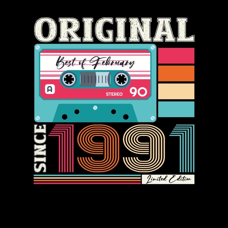 33e anniversaire mari février 1991 Mixtape Cassette