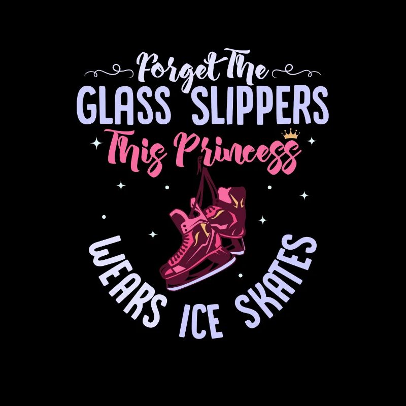 Princesse de la patinoire : patins par-dessus pantoufles