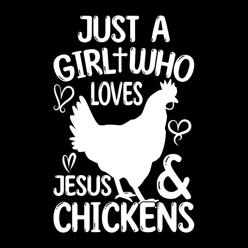 Jesus And Chickens Farmer Lover Farmer