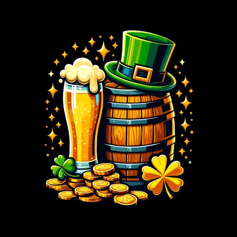 Kleeblatt Irisches St. Patricks Day Biertrinken