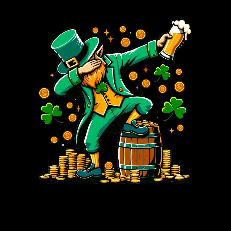 Synchronisation Leprechaun Irisches St. Patricks Day Bier