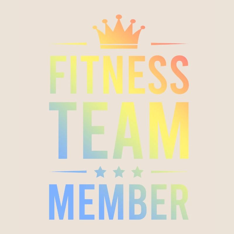 Équipe de remise en forme colorée